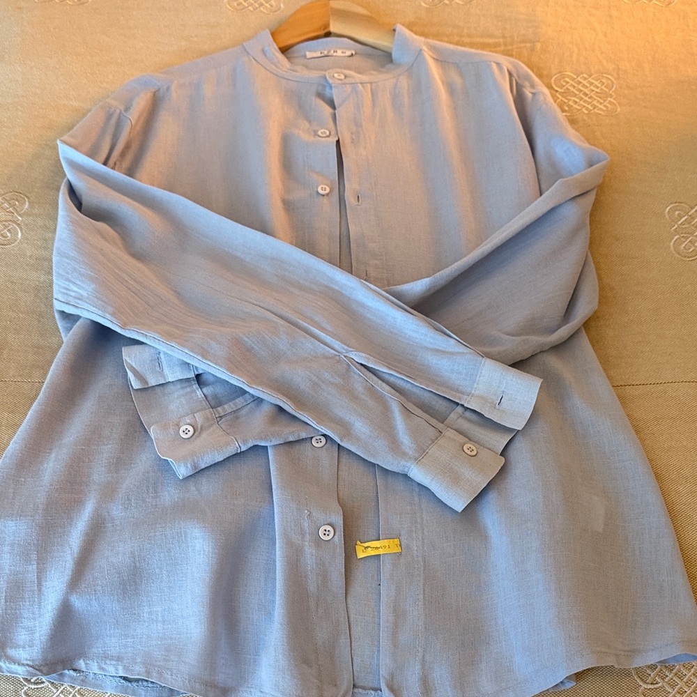 Light Blue Linen Shirt